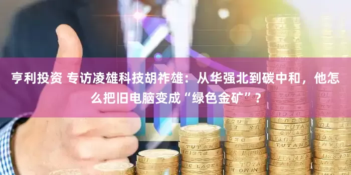 亨利投资 专访凌雄科技胡祚雄：从华强北到碳中和，他怎么把旧电脑变成“绿色金矿”？